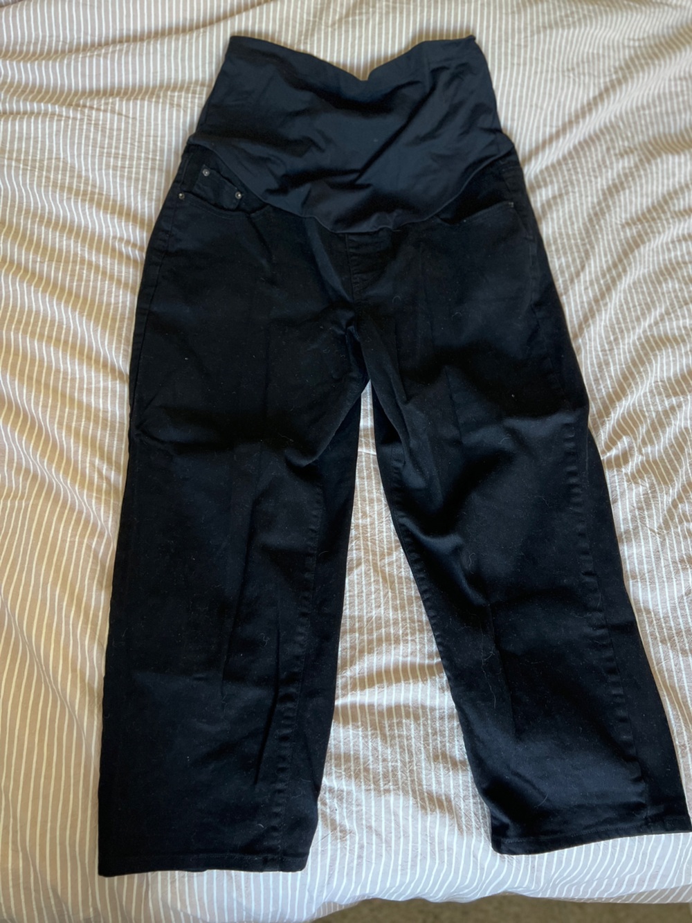 Classic Black Maternity Jean Pants